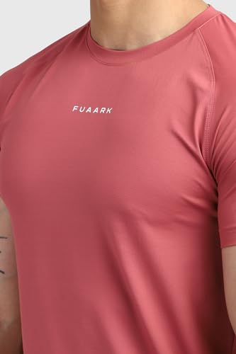 Image of FUAARK Men's Round Neck Slim Fit Gym Sports T-Shirt