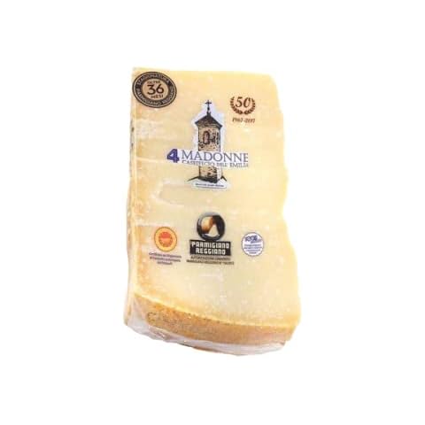 4 Madonne Parmigiano Reggiano DOP, mindestens 36 Monate gereift, ca. 500 Gramm original Parmesan Käse Cover