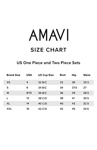 Amavi Women's Standard Over The Shoulder Surplice One Piece Swimsuit, Multi, 12 #TOP4