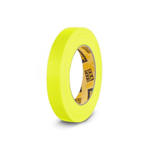 Defender Adam Hall Accessories 58064 NYEL - Rouleau Gaffer Fluo Jaune 19mm x 25m (Lot de 6)