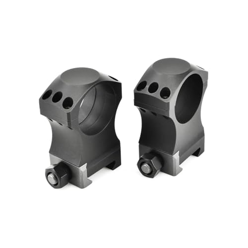 Nightforce X-Treme Duty Ultralite 34 mm 6-Screw Hard Anodized Aluminum Gun Scope Rings Mounts, Set of 2, Black, 1.5