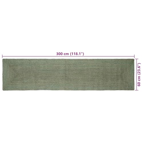Tapis en jute vert olive 60x300 cm : la solution durable pour protéger les sols passants