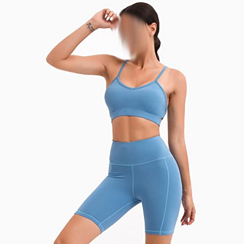 Set de yoga sans couture pour femme avec legging et brassière de sport