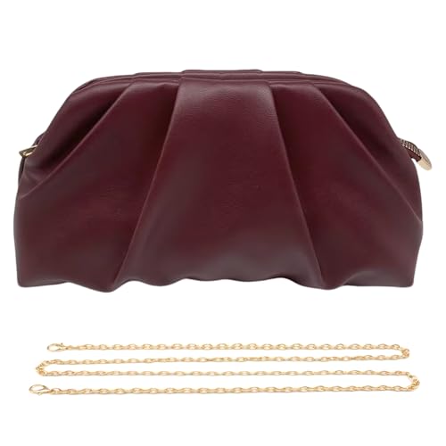 Imagen de Pahajim Bolsos de Fiesta Clutch Bolso de Mano para Mujer PU Piel con Cadena Desmontable Bolsos Ceremonia Bandolera para Bodas