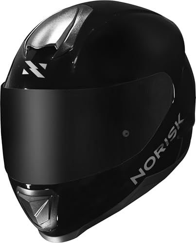 Capacete Moto Norisk Razor Preto Brilho Masculino Feminino (60)