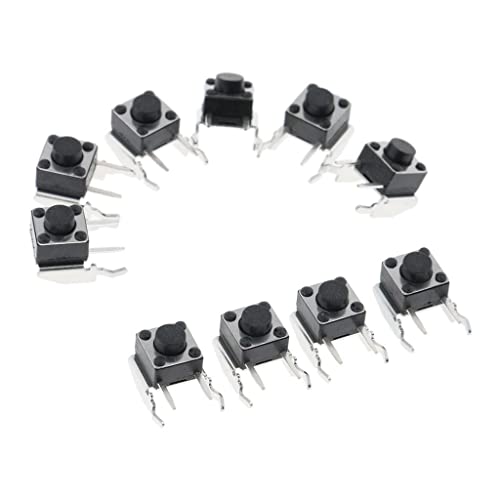 Image of CALANDIS for Xbox 360 One Controller LB /RB Tactile Switch Bumper Button Replacement, Black, Pack of 10 | Controllers & Attachments | Video Game Accessories