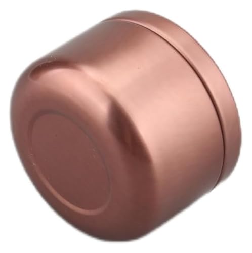 PZOFERLIN Vasetti Campione, vasetti per Cosmetici Vasetti for Campioni Cosmetici da 50 ml Rotondi in Alluminio con coperchi, Confezione da 10, Multicolore, 55 mm x 37 mm.(Brown)