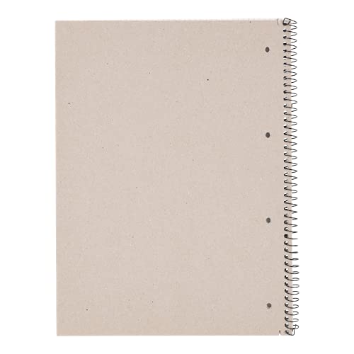 Limit Collegeblock A4 80 Blatt, 5 kariert und 5 liniert mit Rand, 10 Stück - ideal für Studenten, Schüler und Büro