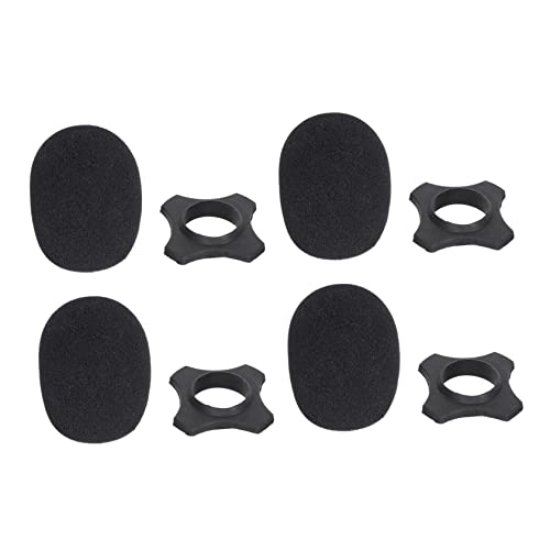 Toddmomy 4 Series Funda anticaída para micrófono anillos de protección antivuelco del micrófono cubiertas de espuma de micrófono noise cancelling Micrófono portátil cubierta para micrófono