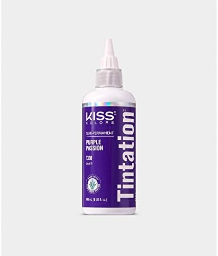 Kiss Tintation Semi-Permanent Hair Color 5 Ounce, T330 Purple Passion