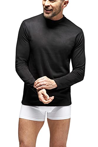 HEAT HOLDERS Men's LITE™ Base Layer Top - Soft Thermal Long Sleeve Shirt - Cold Weather Gear - Moisture Wicking + Flat Comfort Seams | Black / 2XL