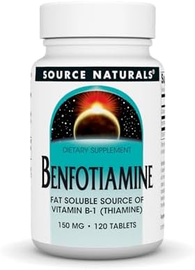 Source Naturals Benfotiamine, Fat Soluable Source of Vitamin B-1,...