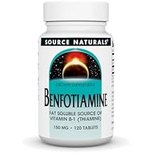 مصدر المواد الطبيعية Benfotiamine ، مصدر قابل للذوبان في الدهون من فيتامين B-1 ، 150 مجم - 120 قرص