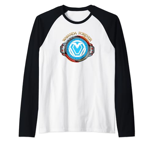 T-shirt Wakanda Forever Black Panther en coton supérieur style baseball raglan
