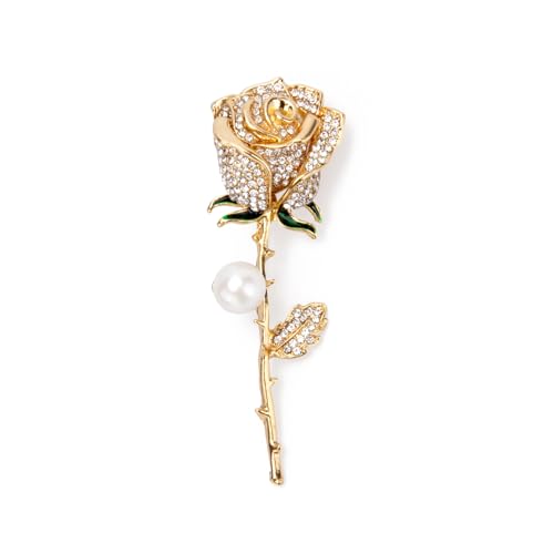 Image of Wynameleri Lapel Pins Brooch Fashion Design with Pearl in Gift Box
