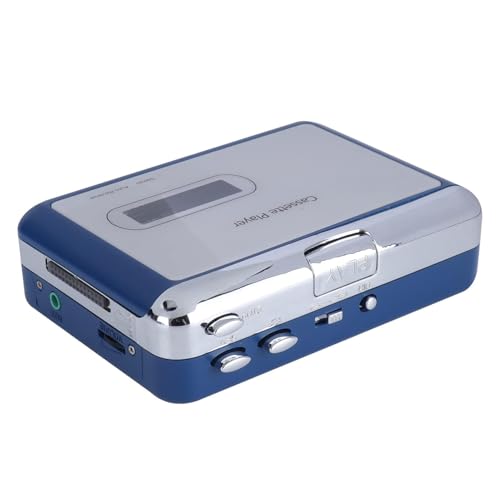 Beufee Lecteur De Cassettes Portable, Lecteur Magnétophone Inversé Automatique avec Sortie Bluetooth pour Casque vers Haut-Parleur pour Conférences, Séminaires