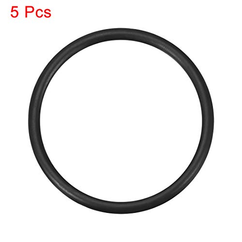 uxcell O-Rings Nitrile Rubber, 38mm Inner Diameter, 44mm OD, 3mm Width, Round Seal Gasket(Pack of 5)