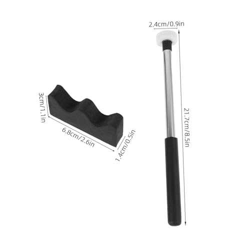 2 Baquetas ligeras con cabeza de fieltro para percusión miniatura 2
