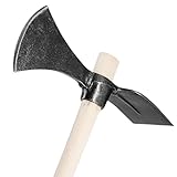 Wiedehopfhacke mit zweiseitigem Stahlkopf – Hacke & Beil in einem...