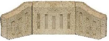 PERCY DOUGHTY COAL SAVER SET 1 BACK BRICK +2 SIDE CHEEKS FOR 16 INCH OPEN FIRES