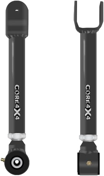 CORE 4X4-2pc Cruise Series Front Upper Adjustable Control Arms - Compatible with Jeep Cherokee XJ 86-01Jeep Comanche MJ 86-92 (Charcoal)