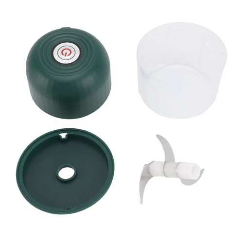 Chopper de Ajo Eléctrico con 3 Cuchillas de 260 Ml Multifuncionales, Potente Motor, Diseño Compacto, Fácil de Limpiar para Nueces de Jengibre de Cebolla, Cebolletas, Jengibre,