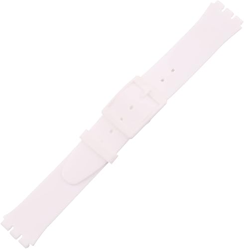 Miniatura 10 de Correa de reloj de goma ultrafina de 0.630 in para mujer, compatible con Swatch, correa de reloj de silicona de repuesto, impermeable, para mujer,