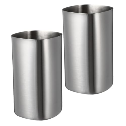 Garneck 2pezzi Bicchieri Inossidabili Impilabili Tazze Metalliche Resistente Per Bebida Fredda Caffè e Tè Per Ragazzo Ragazza e Adulti Perfetti Per Uso Casa e Attività All Aperto