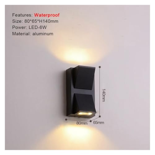Aplique de pared exterior e interior de aluminio AC110V 220V 2