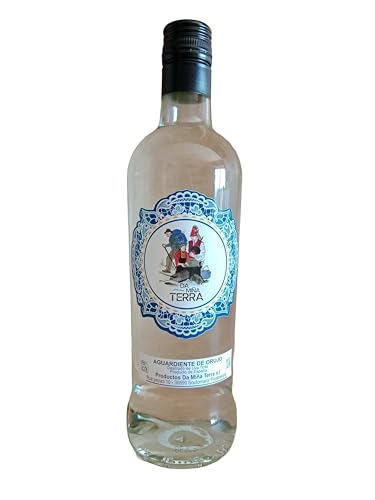 Da Miña Terra - 700 ml - Orujo blanco gallego - Aguardiente destilada de uva tinta - 40% Vol