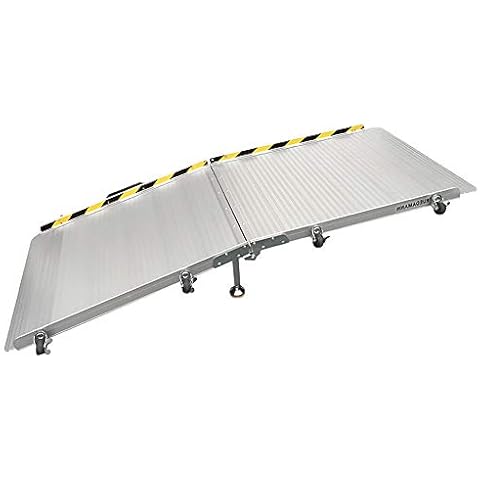 MZTYH Wheelchair Ramp X1, Portable Two-Fold Mobile Suitcase Ramps With Wheels, Suitable For Scooters To Assist Disabled Access Travel Cover