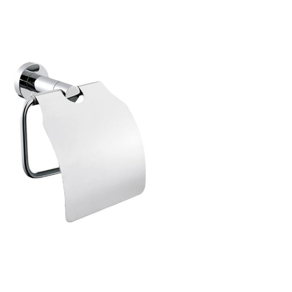Porte-papier WC chromé et set d'accessoires à fixation murale