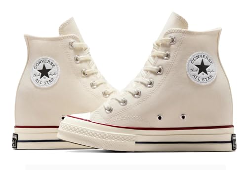 Converse. All Star Hi 70 Wedge - Zapatillas deportivas (plataforma interior), moda casual, Egret, 40 EU