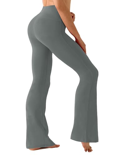 Image of BUBBLELIME 29 inch /31 inch /33 inch /35 inch /37 inch 3 Styles Women's High Waist Bootcut Yoga Pants Basic /Side Pockets Tummy Control Workout Flared