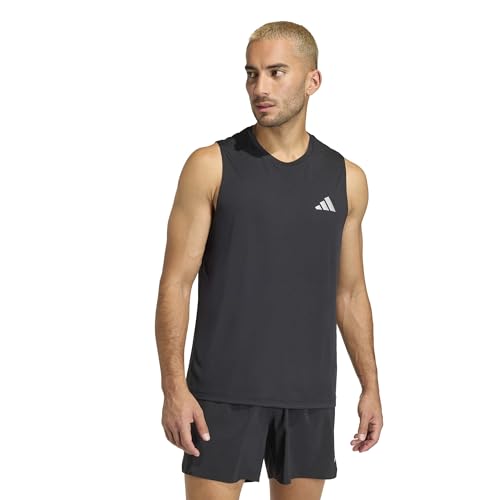 adidas Herren Adi365 Running Essentials Tank Shirt, Black, 3XL – Ansicht 2