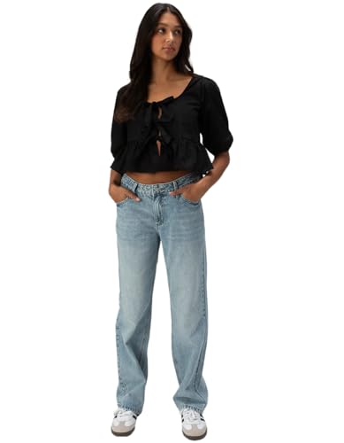 Rsq Womens Low Rise Loose Straight Jeans