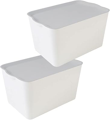 Amazon 収納ボックス 収納ケース フタ付き 4個 おしゃれ プラスチック L スタッキングボックス 蓋付き ベージュ 収納ケース ボックス オンライン通販