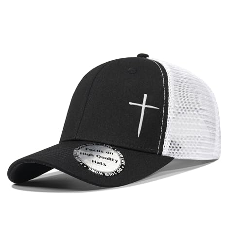 Image of Christian Hats for Men Women,Jesus Cross Hat Religious Best Gifts for Birthday /Christmas