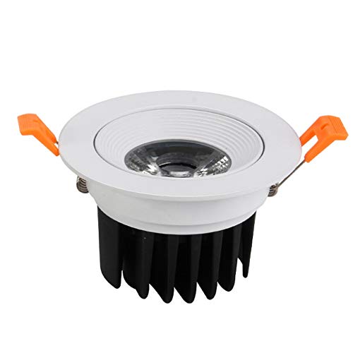 Panneau de Plafond LED 12W encastrable en aluminium luminaire blanc pour salon