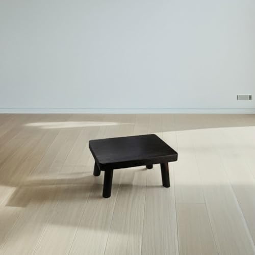 Taburete rectangular de madera para salon de te de estilo japones zen 7