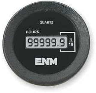 Hour Meter, LCD, Flush Round, Remote Signal