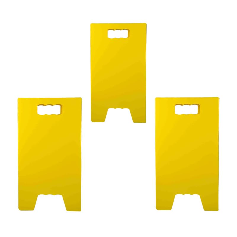 Caballete de señalización neutra de dimensiones 55 x 31 cm, juego de 3