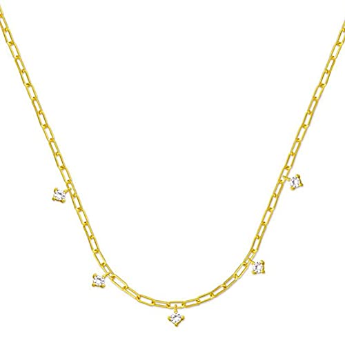 Collier trombone en argent 925 pour femme avec pendentif élégant