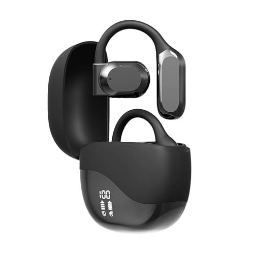 Hanging Ear Language Translator Earbuds,HD Sound Wireless Real Time Translation Headset Support 144 Languages, Noise Reduction Bluetooth 5.4 Smart Translate Headset for Phone,tablet,desktop (Black)