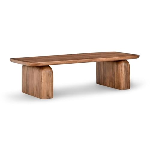 Classic Home Chloe 68" Wood Coffee Table Natural Umber with