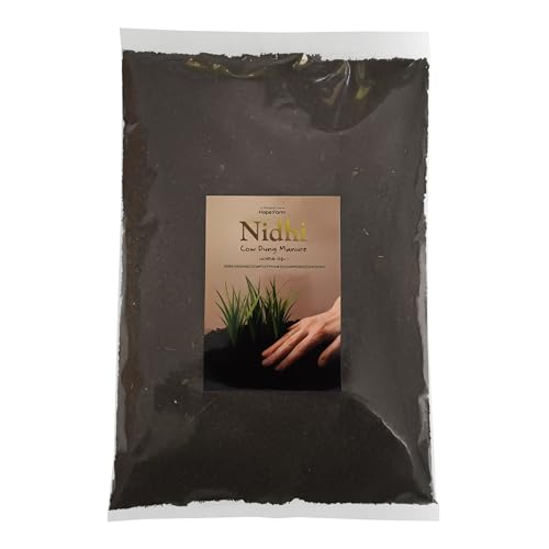 Image of Nidhi Cow Dung Manure for Plants | Organic Soil Booster for Plant Growth, Flowering & Fruiting | Natural Fertilizer for Home Garden | Plant Growth Booster for Roots, Flowers & Healthy Yield