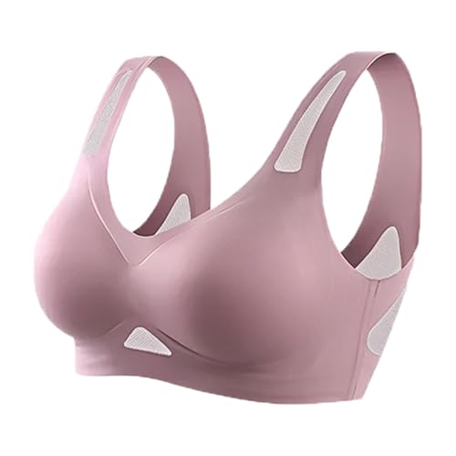Sara Lush Bras, AeriSoft - Ultimate Breathable Comfort Bra, Seamless & All-Day Comfort (US, Alpha, Large, Regular, Regular, Pink)