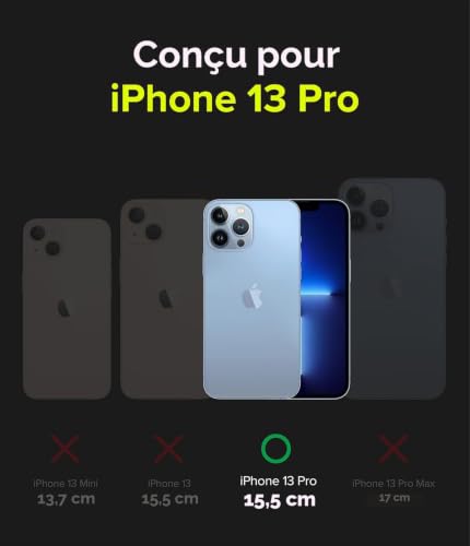 Coque iPhone 13 Pro antichoc Ringke Fusion-X protection bumper rigide résistant rayures - 2