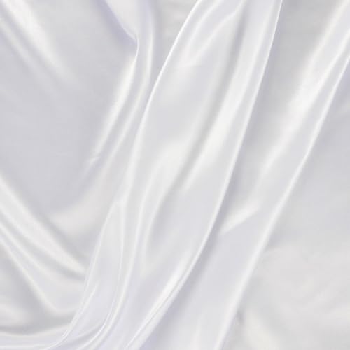 Professioneller Studio-Hintergrund, seidig, glatt, merzerisiertes Satin, perfekt verarbeitet für Fotografen (gewöhnliches Seidentuch, weiß, 70 x 100 cm)