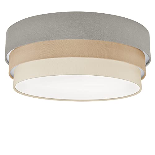 Coup Light CAKE Deckenlampe I Stoffdeckenleuchte I Deckenleuchte I Bürolampe I Textilschirm - Ø59x22cm - 4xE27 - Verschiedene Farbkombinationen Cover